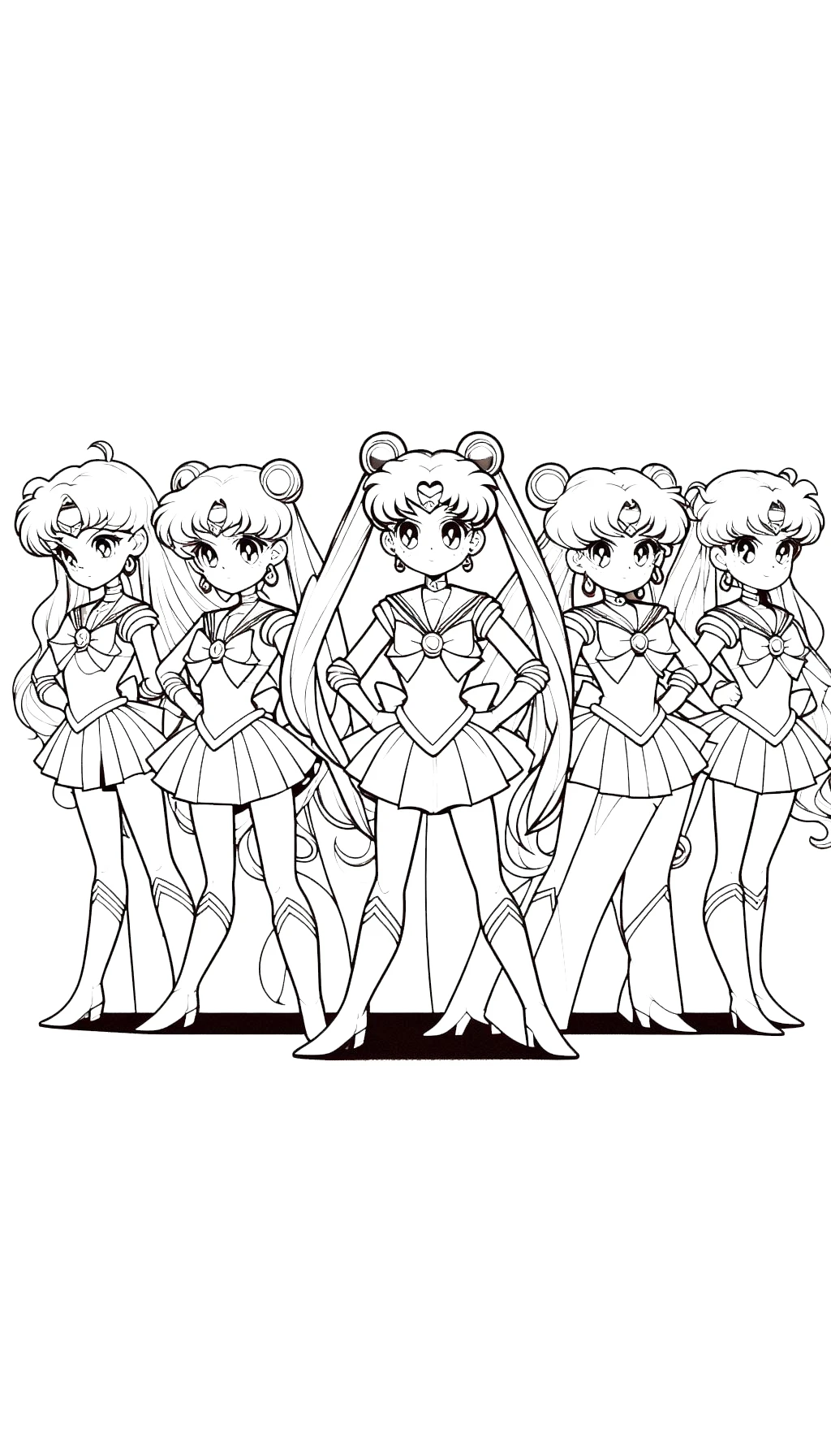 coloriage Sailor Moon à imprimer pdf gratuit 1