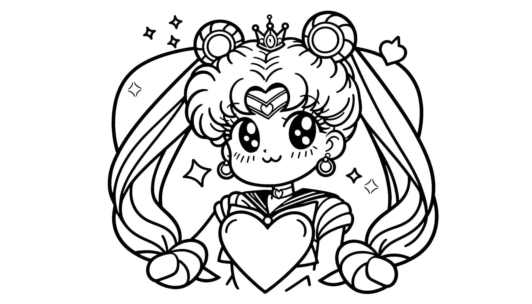 coloriage Sailor Moon a imprimer