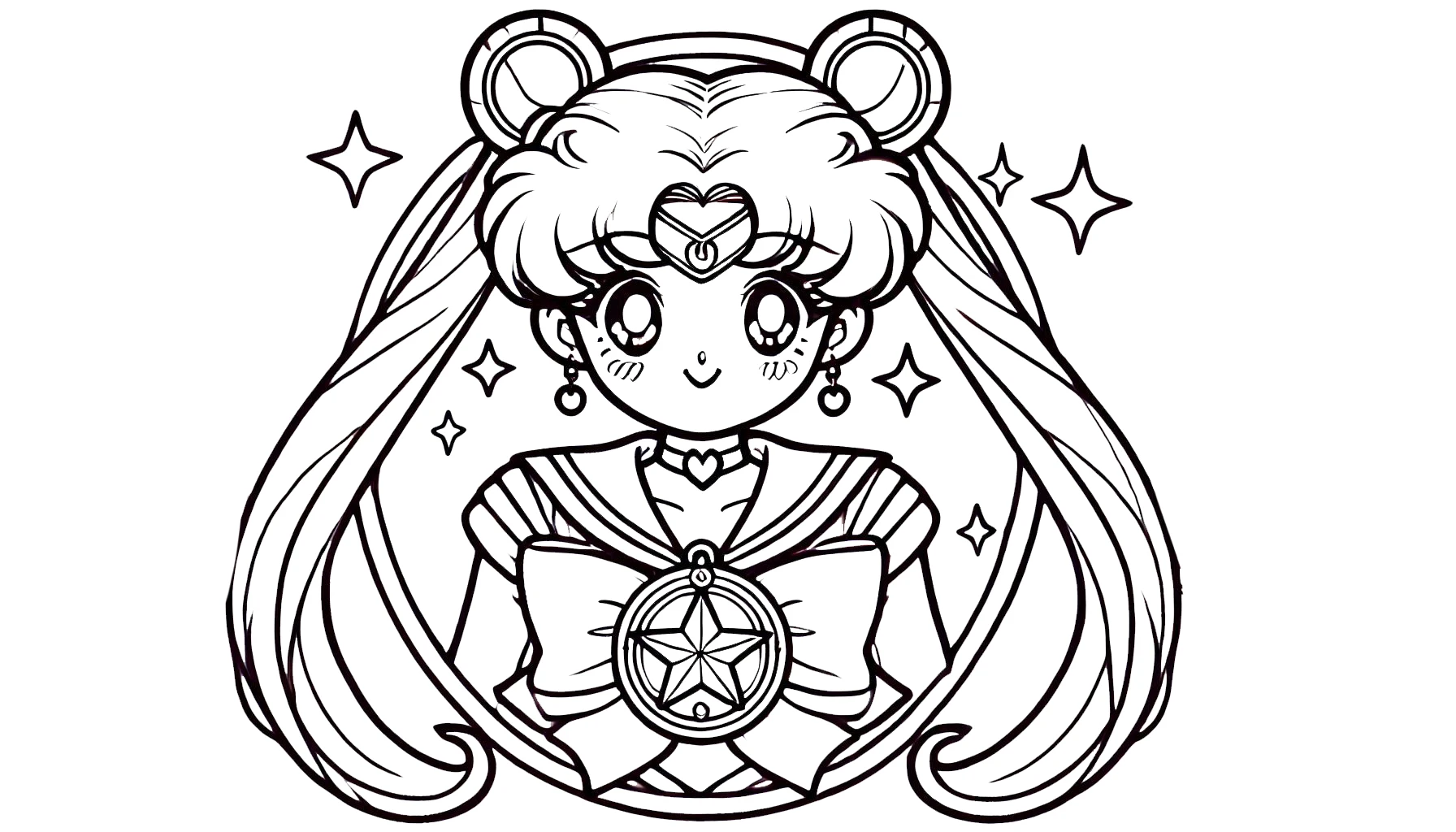 a imprimer coloriage Sailor Moon gratuit