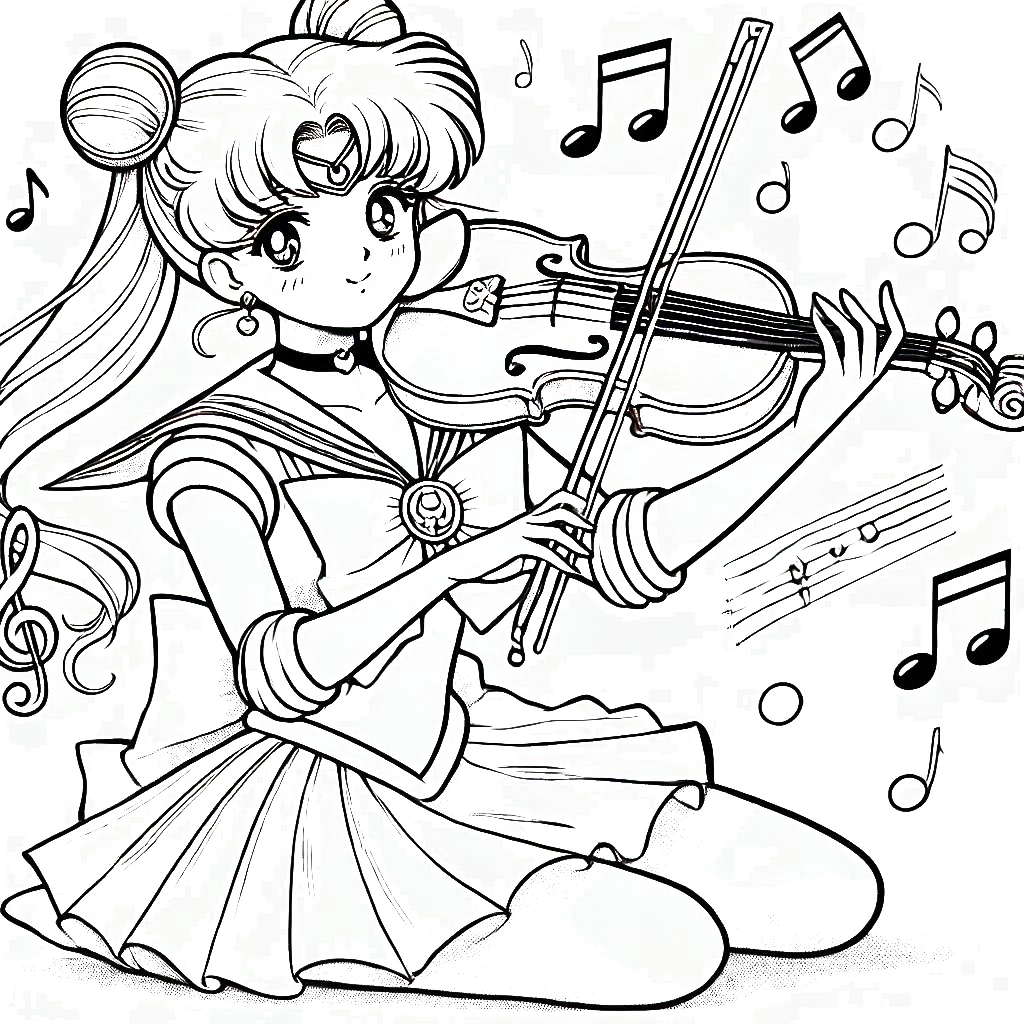 télécharger coloriage Sailor Moon gratuit 1