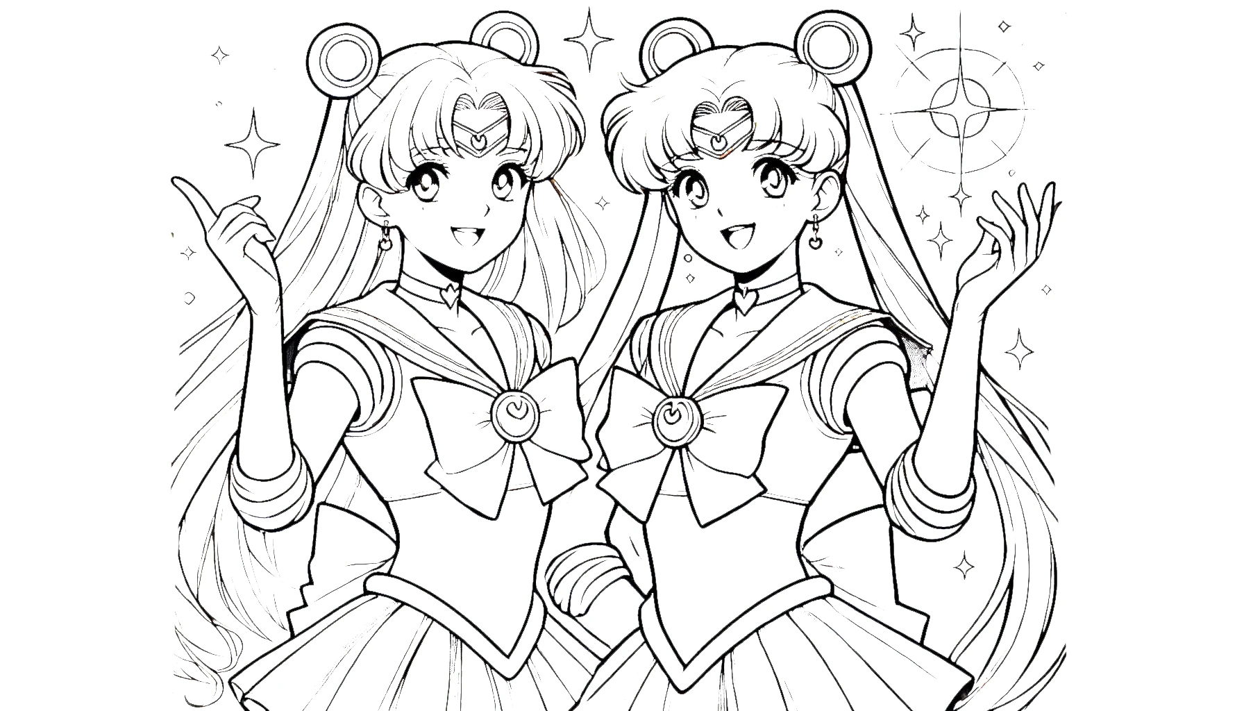 coloriage Sailor Moon à imprimer