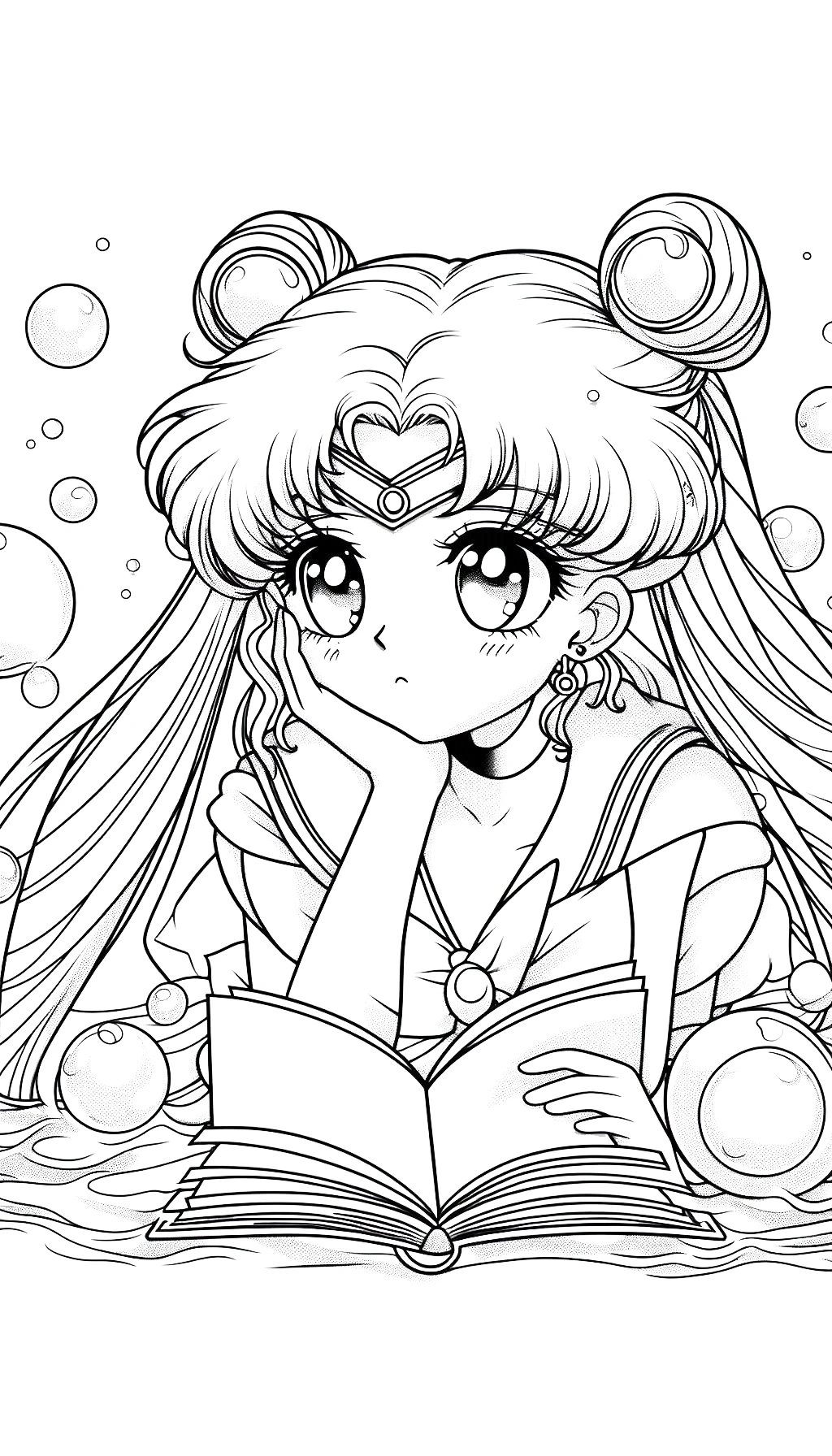 coloriage Sailor Moon pour enfants