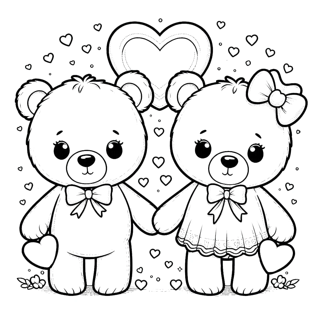 coloriage Saint Valentin pour enfant de 5 ans 4