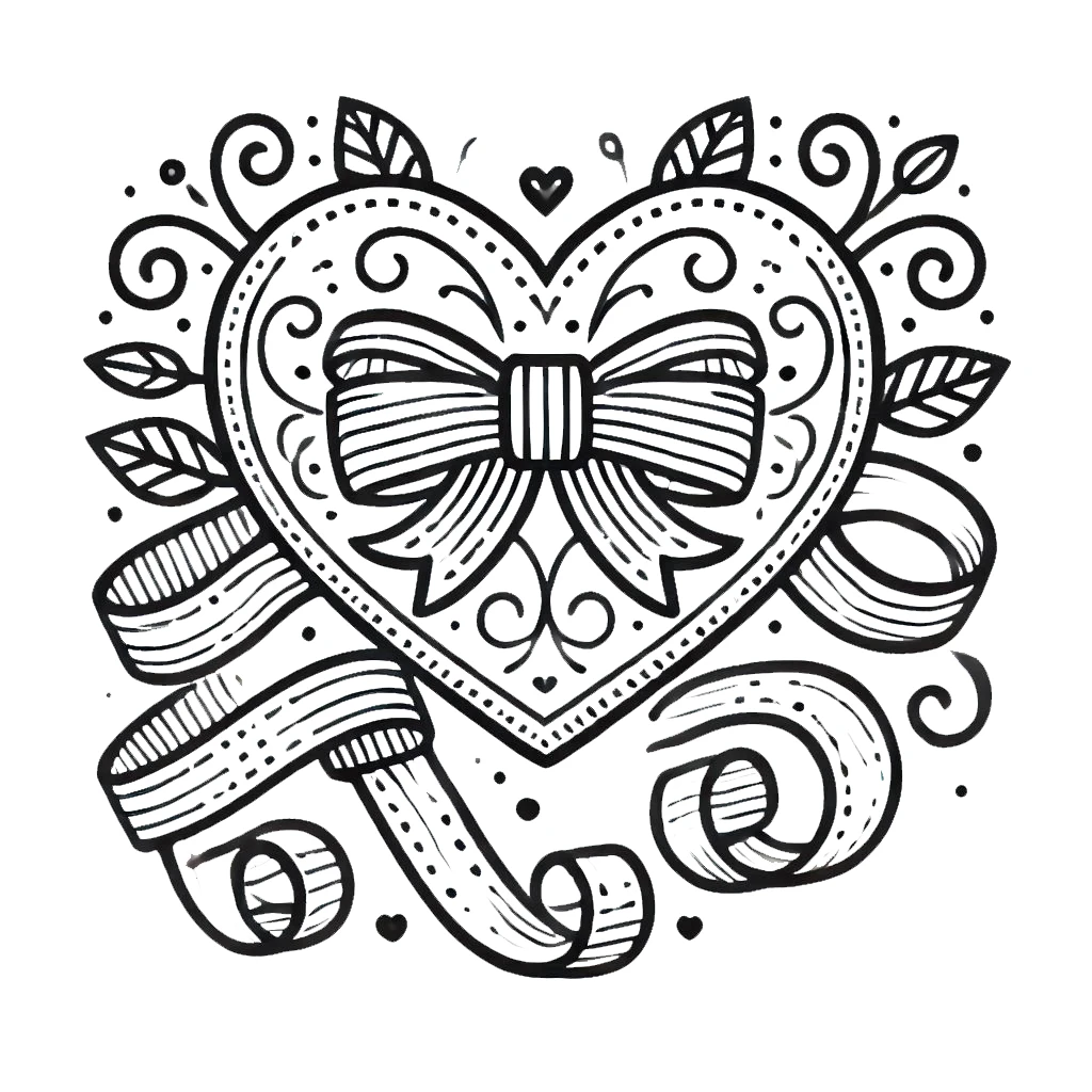 imprimer coloriage Saint Valentin 1