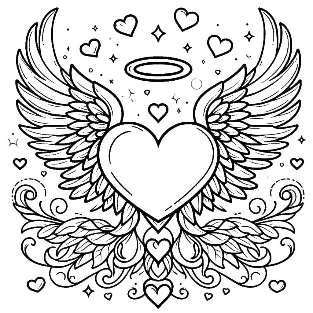 coloriage Saint Valentin pour enfant de 5 ans 2