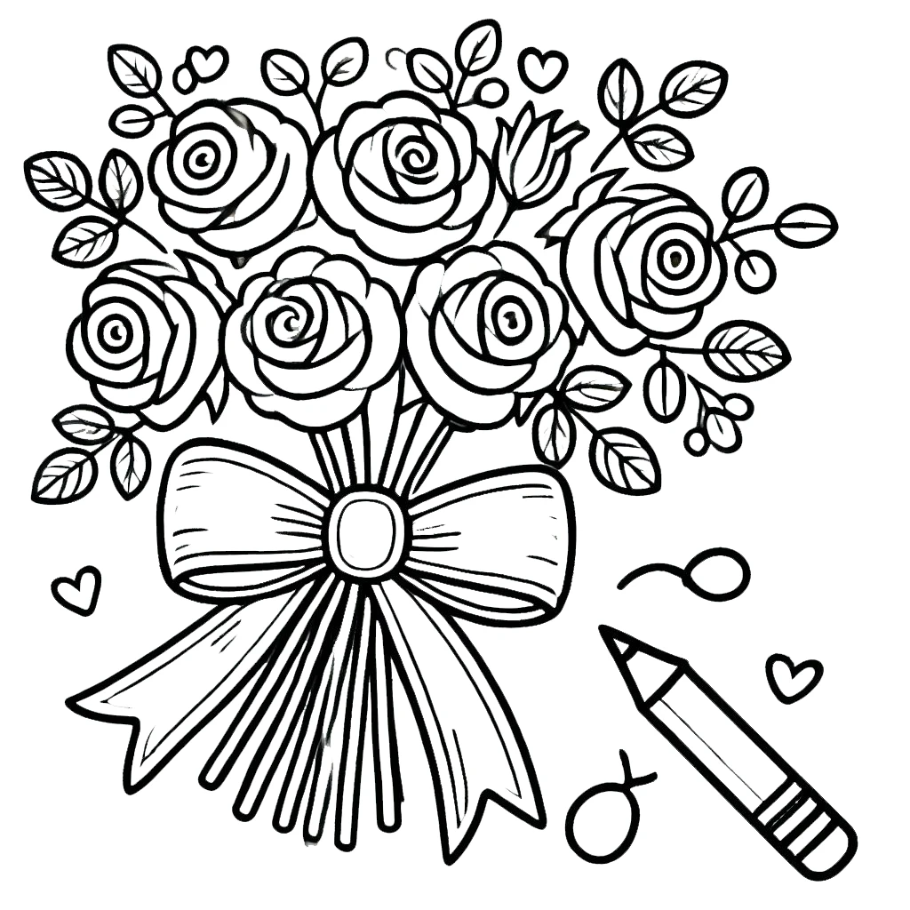 coloriage Saint Valentin pour enfant de 5 ans 1