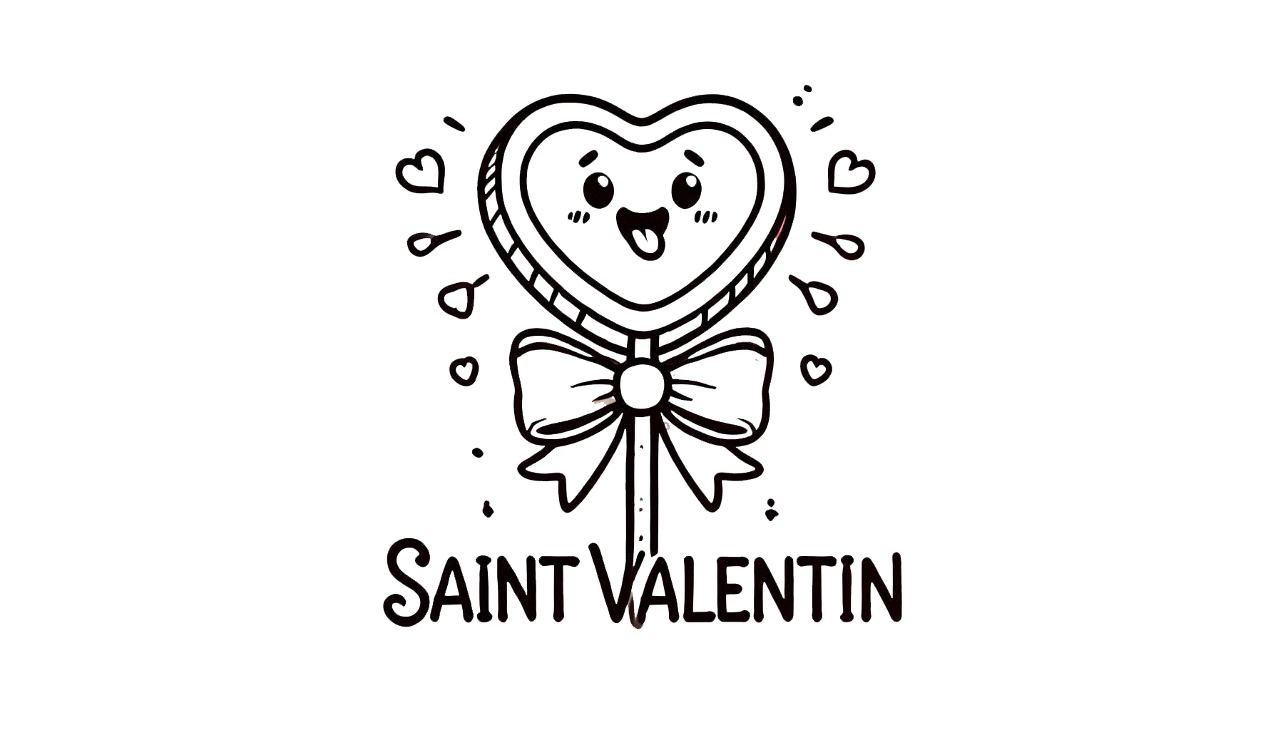 coloriage Saint Valentin à imprimer