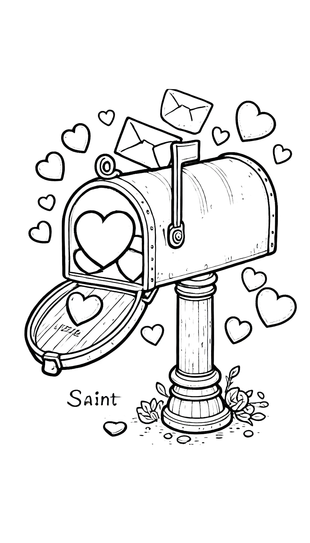 coloriage Saint Valentin a dessiner en ligne