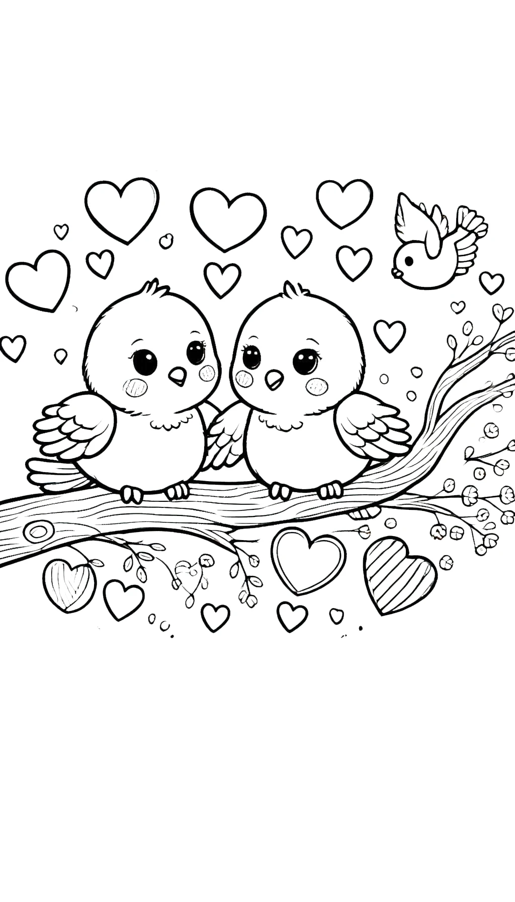 imprimer coloriage Saint Valentin