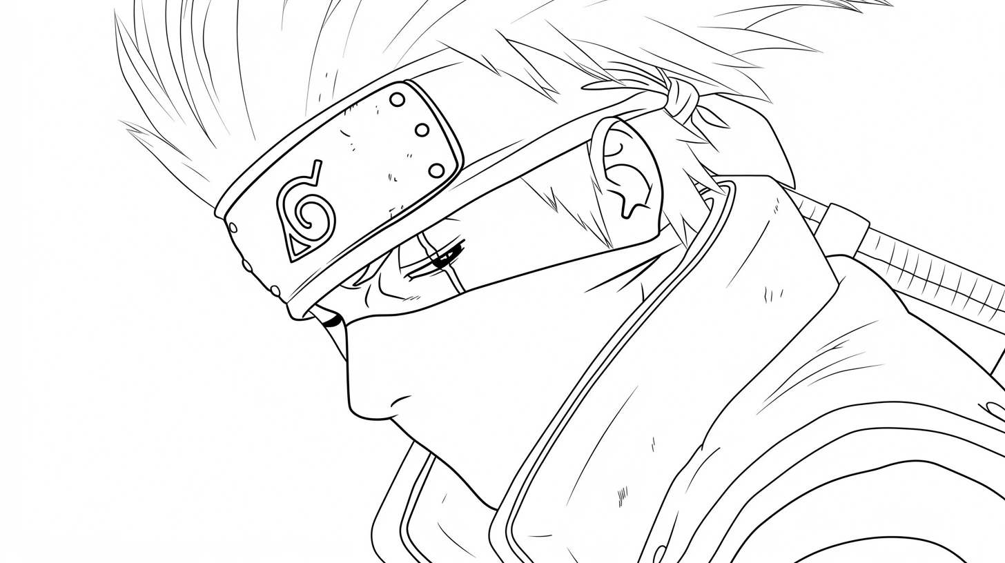 coloriage Kakashi a dessiner et imprimer