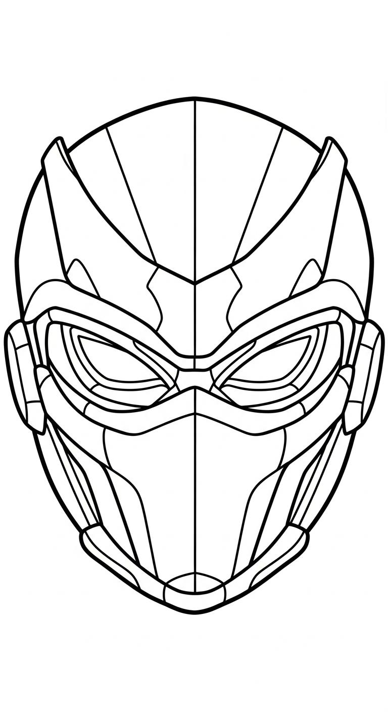 Updated Ninja coloring page for children, free to print 1