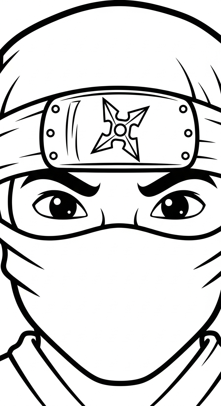 Ninja coloring page updated for 8 year olds 1