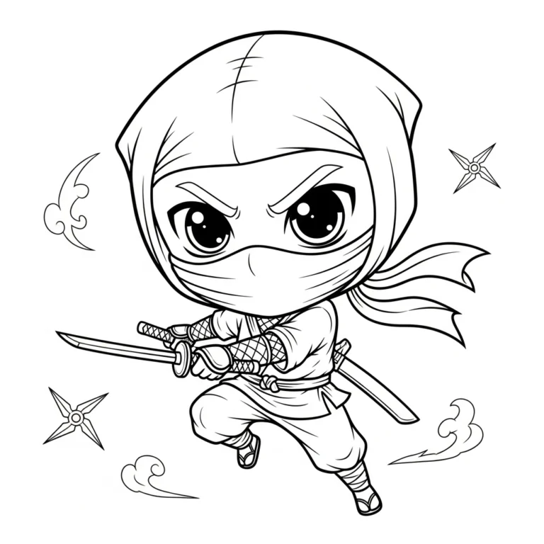 Coloriage Ninja