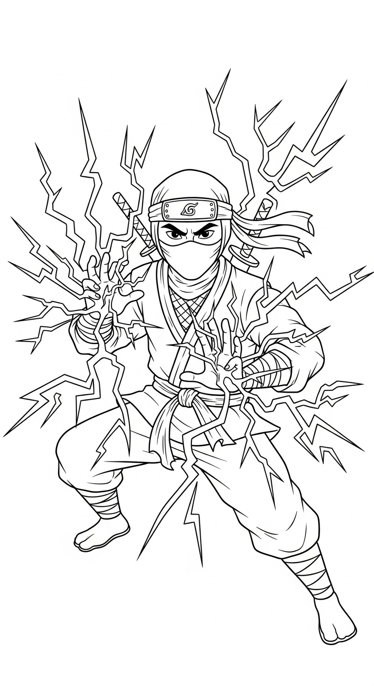 Ninja coloring page updated and printable drawing