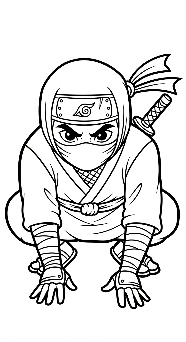 Updated Ninja coloring pages for children (free)