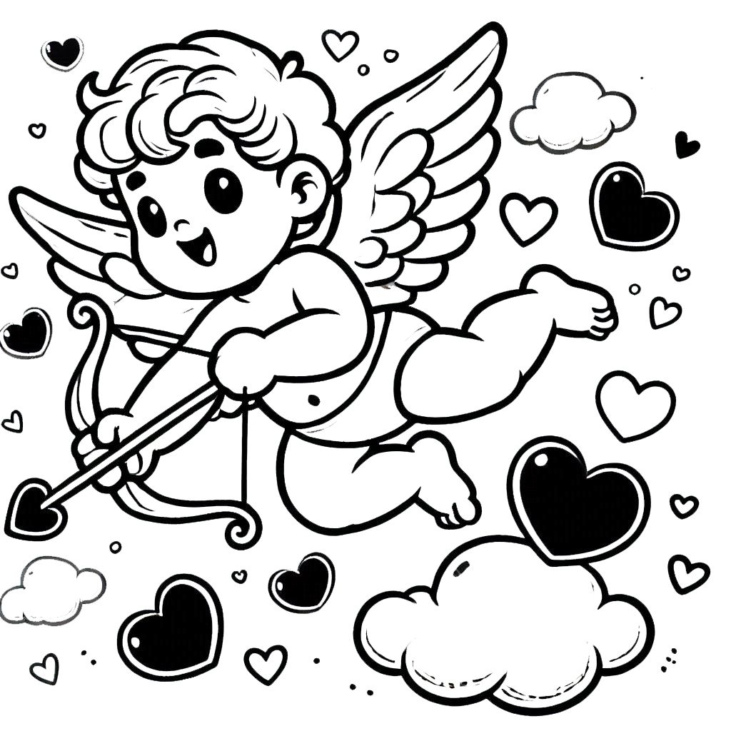 imprimer coloriage Saint Valentin gratuit 1