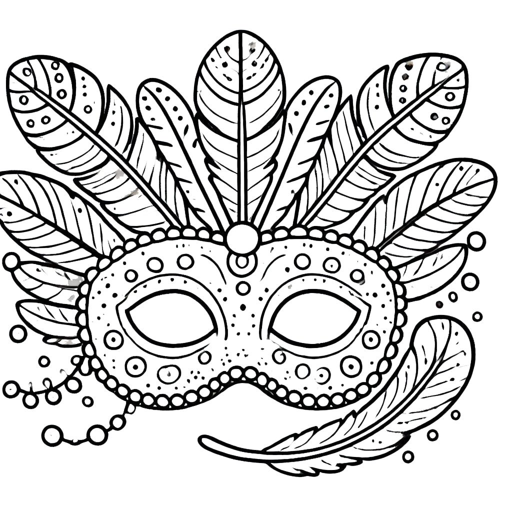 coloriage carnaval en ligne pour enfant 1