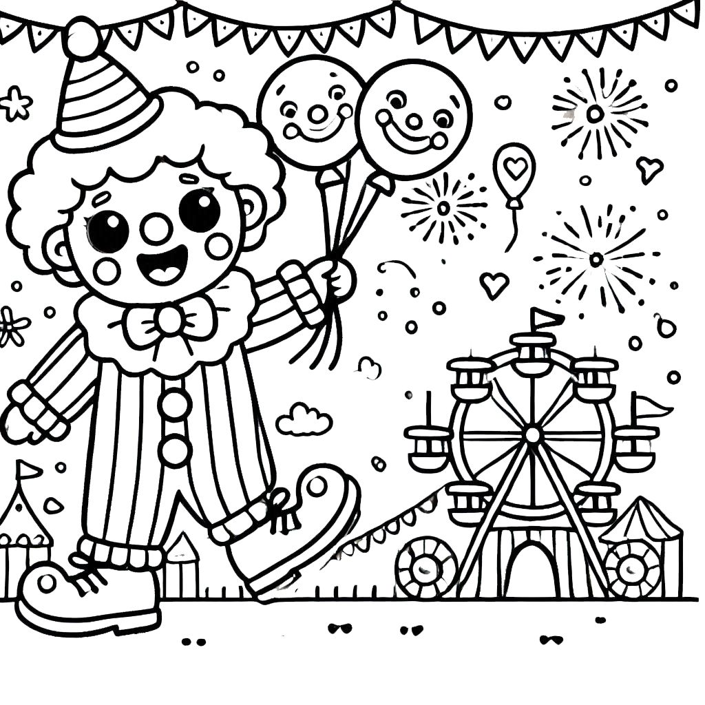 imprimer coloriage carnaval pour enfant