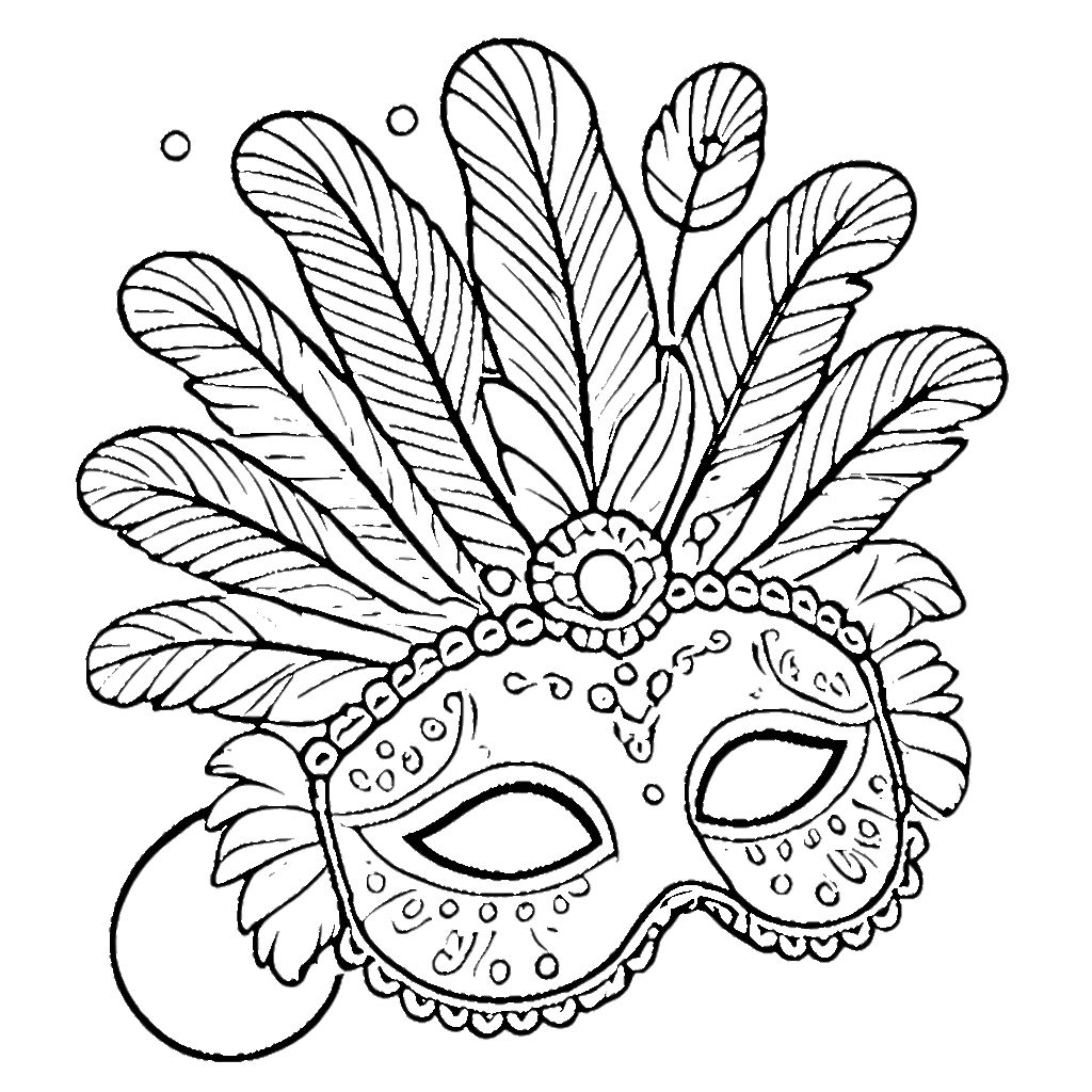 coloriage carnaval pour enfant de 5 ans