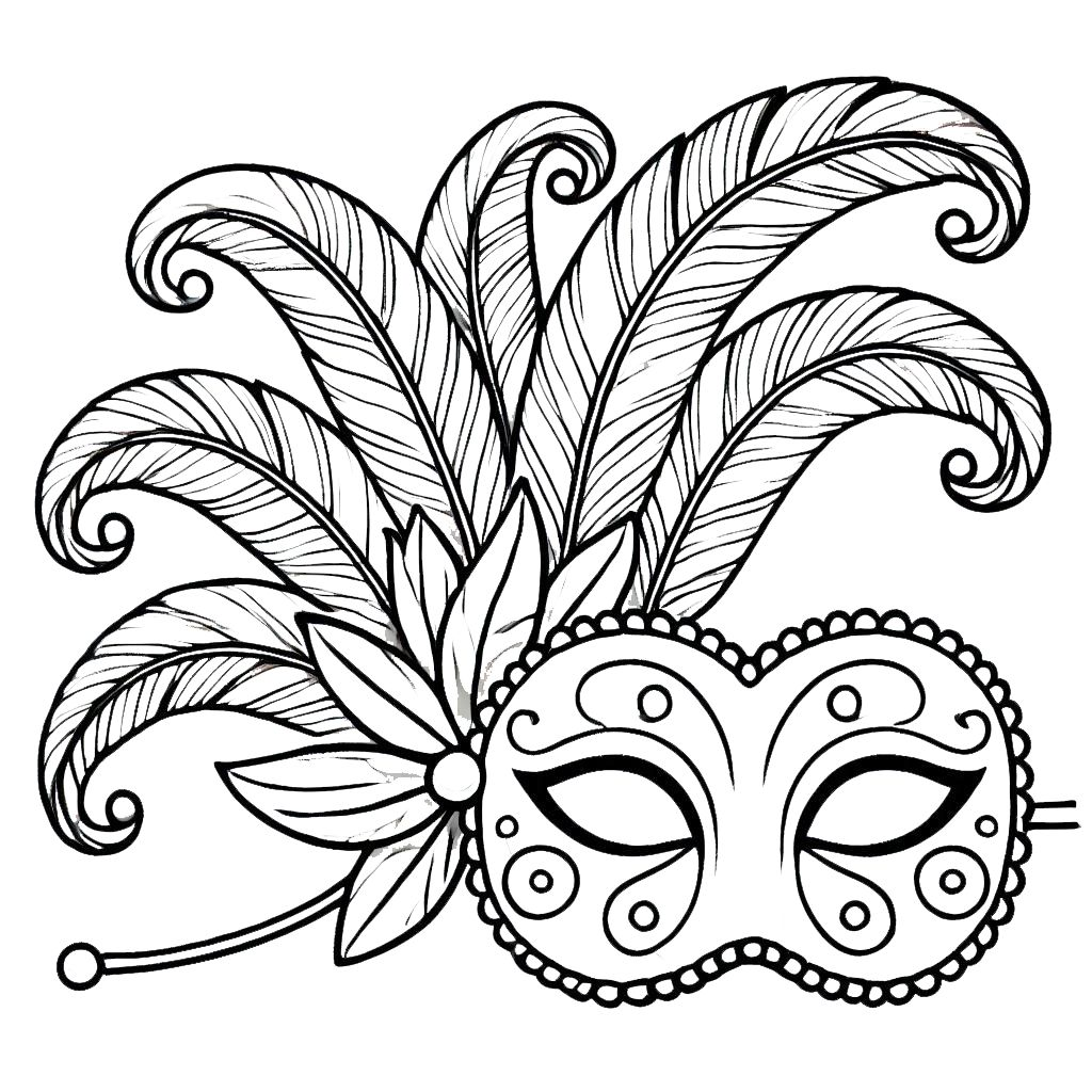 coloriage carnaval à imprimer pour enfant de 6 ans