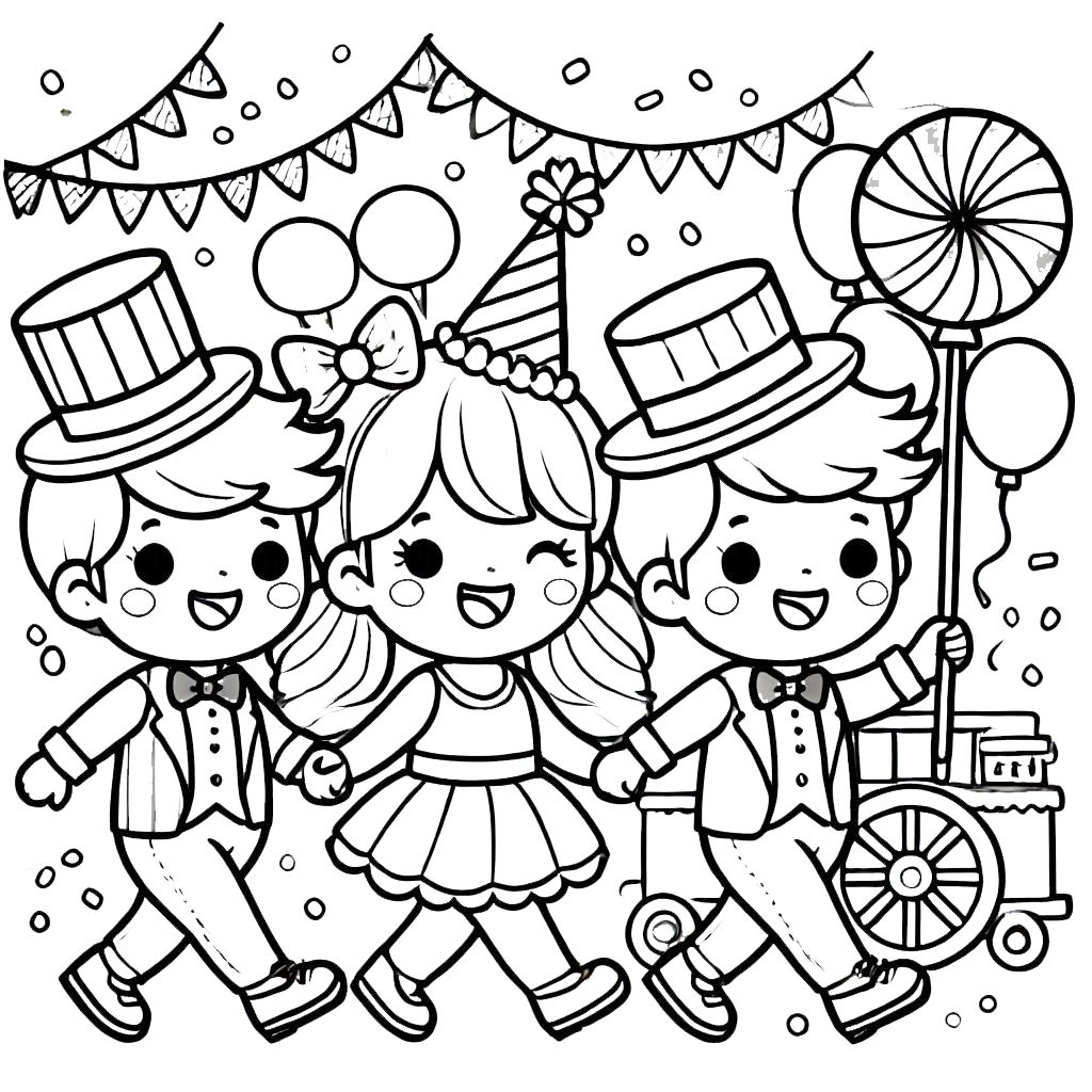 coloriage carnaval en ligne