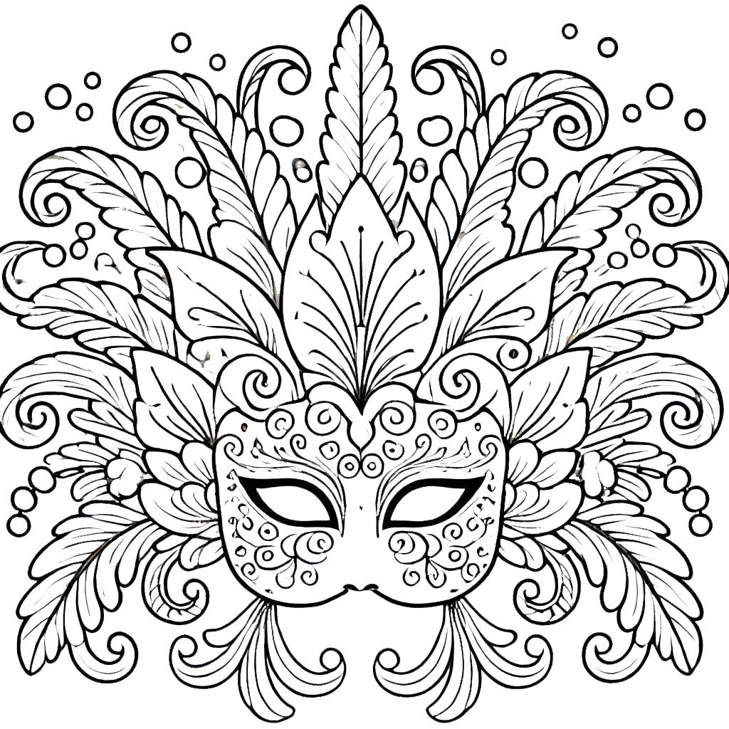 coloriage carnaval pour enfants