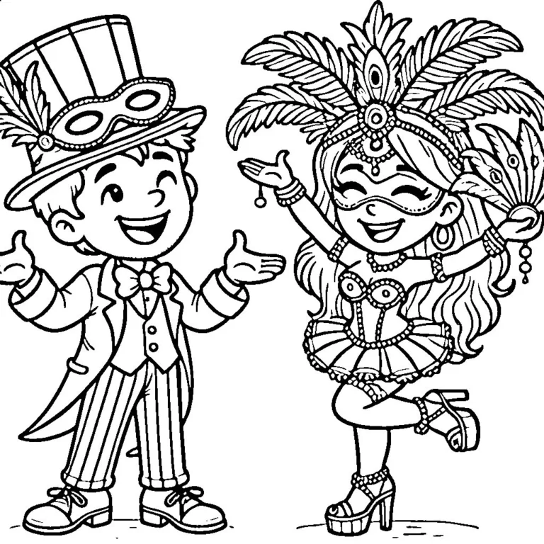 Coloriage Carnaval