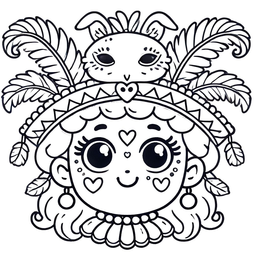 coloriage carnaval en ligne pour enfant