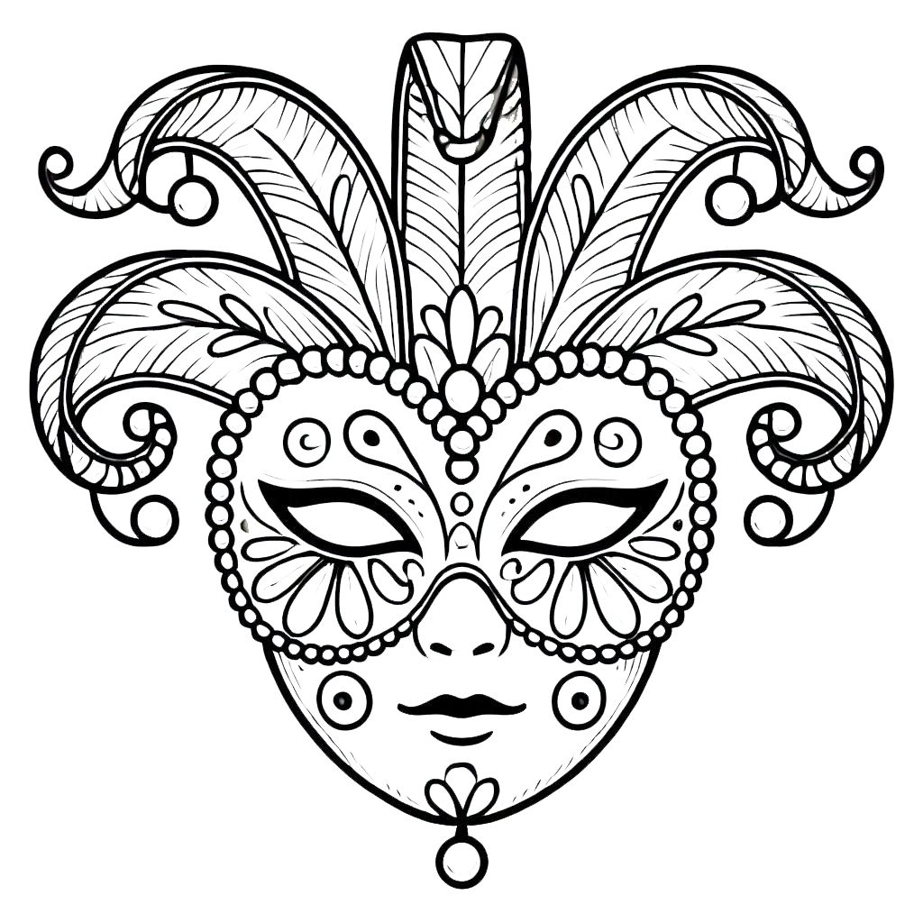 a imprimer coloriage carnaval gratuit