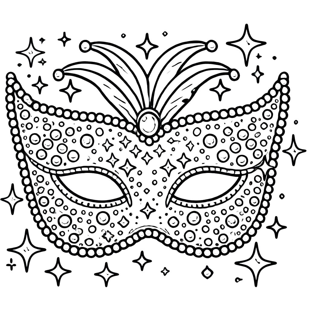 coloriage carnaval pour enfants a imprimer gratuit