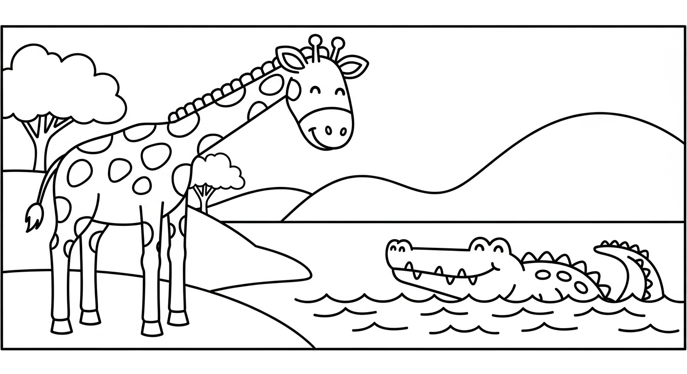coloriage girafe updated à imprimer a4