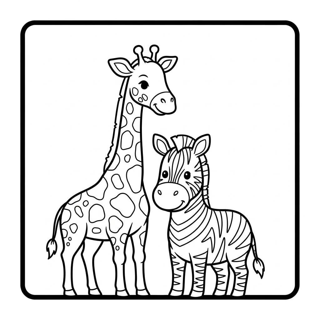 coloriage girafe updated pour enfants a imprimer gratuit