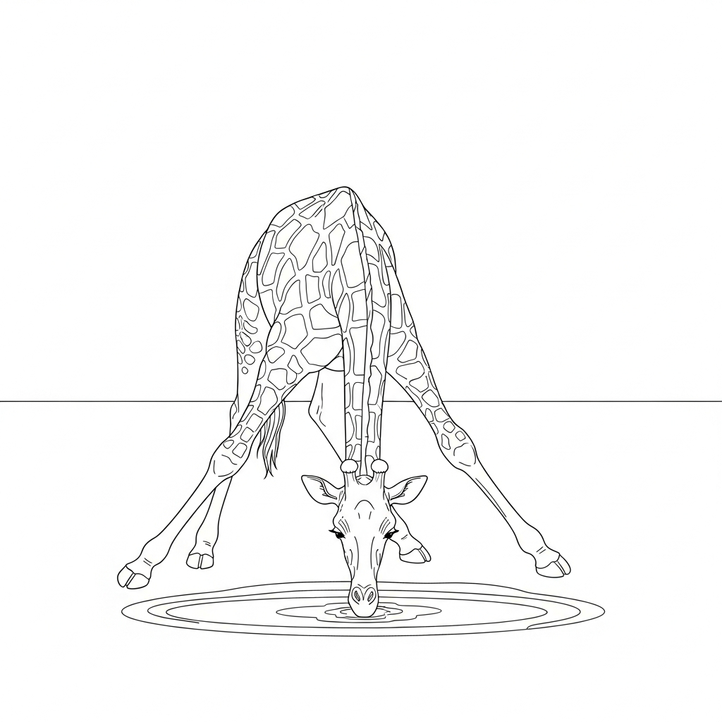 coloriage girafe updated et apprentissage