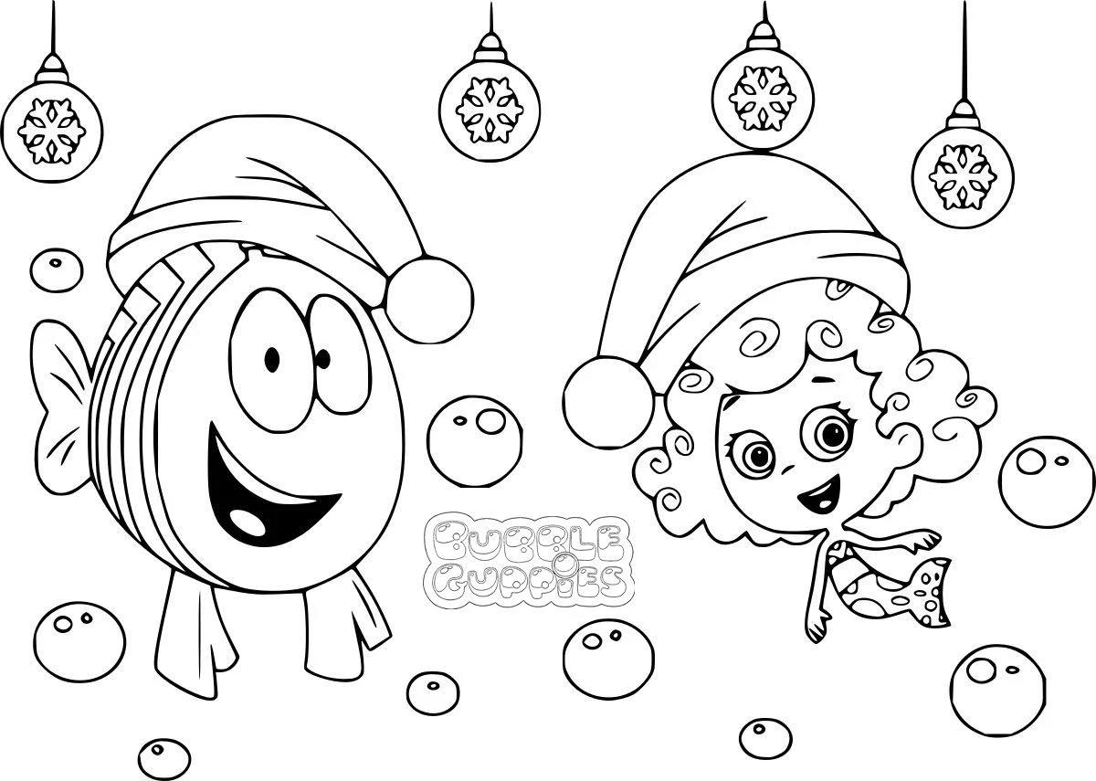 coloriage Bubble Guppies gratuit pour enfants