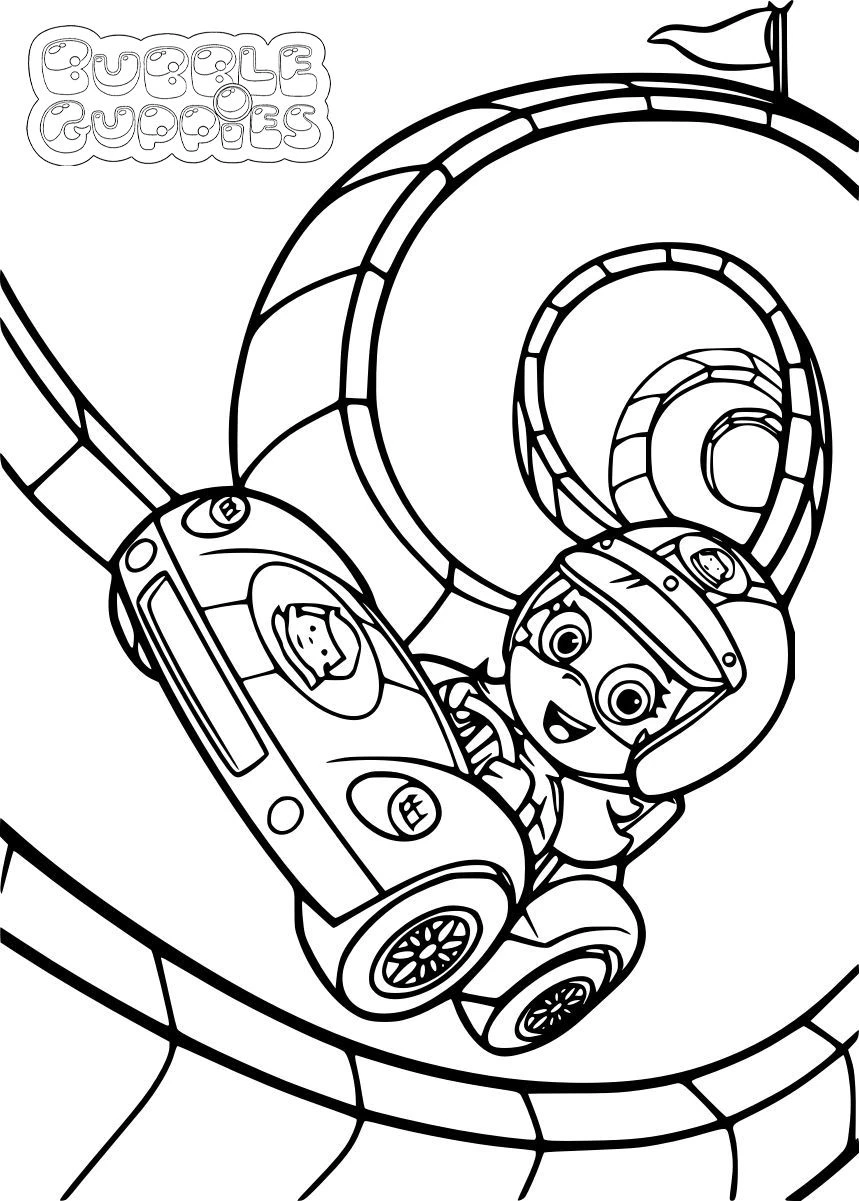 coloriage Bubble Guppies pour enfants à imprimer