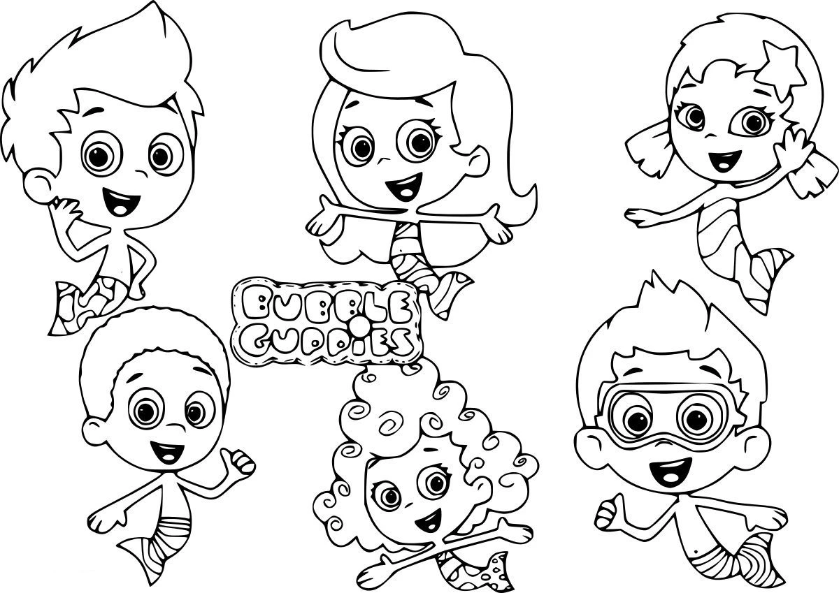 coloriage Bubble Guppies à imprimer gratuitement