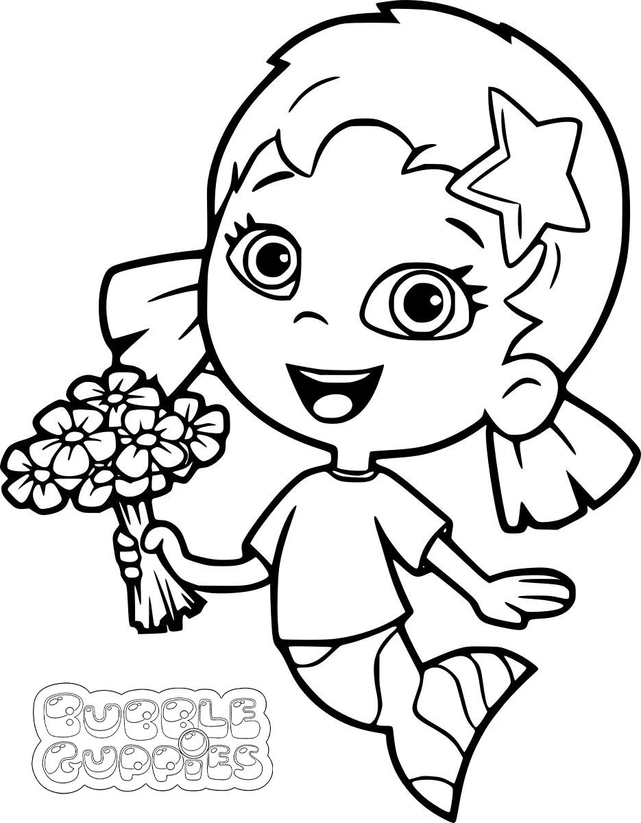 coloriage Bubble Guppies pour enfants à imprimer 1