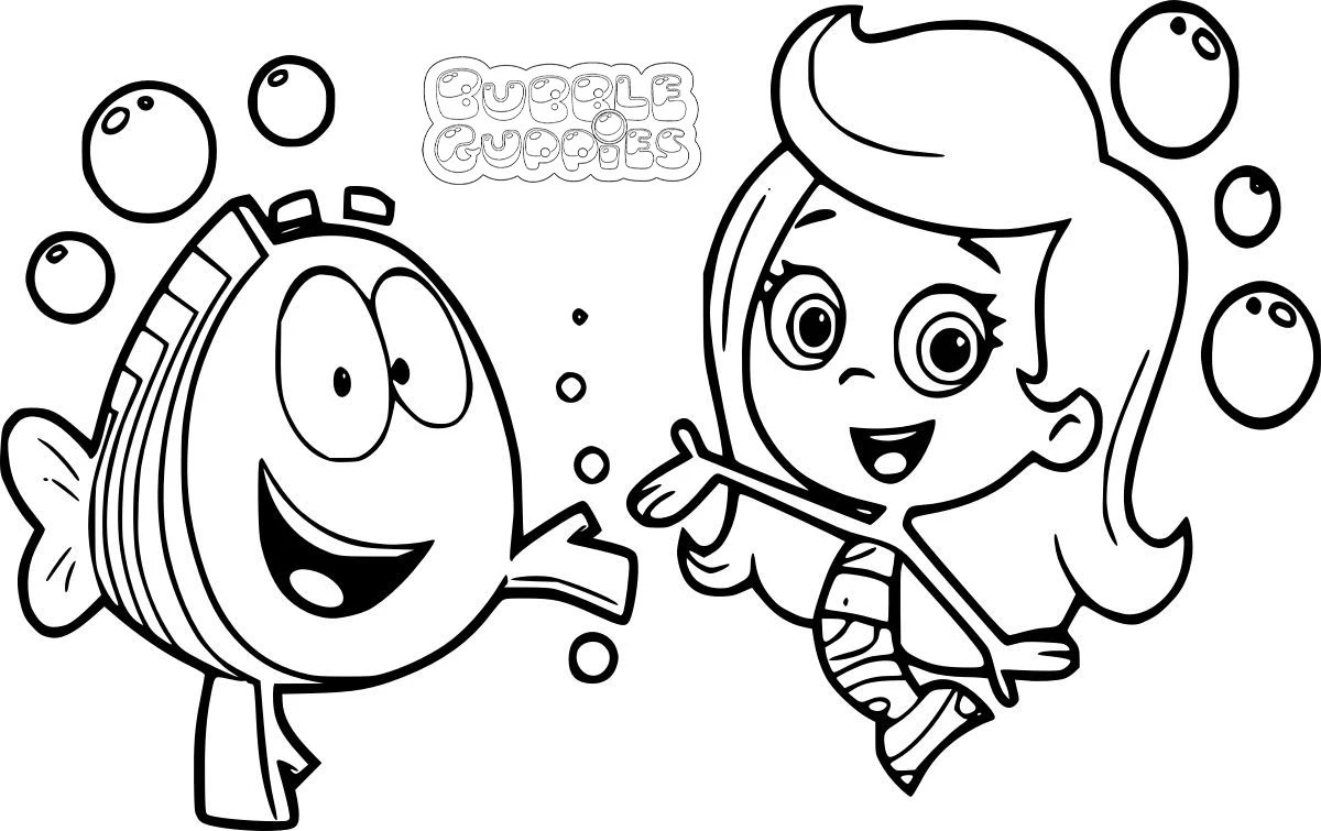 coloriage Bubble Guppies a dessiner et imprimer 1