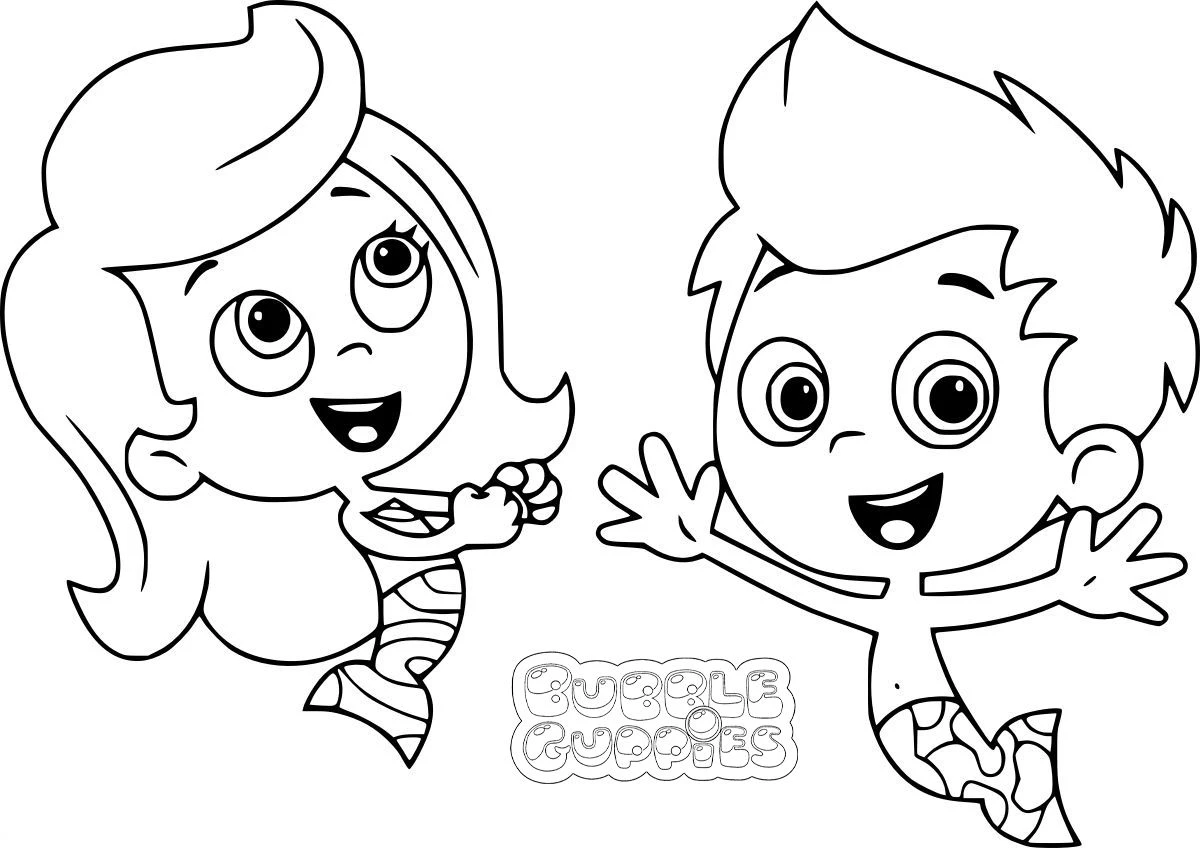 coloriage Bubble Guppies a imprimer gratuitement 1