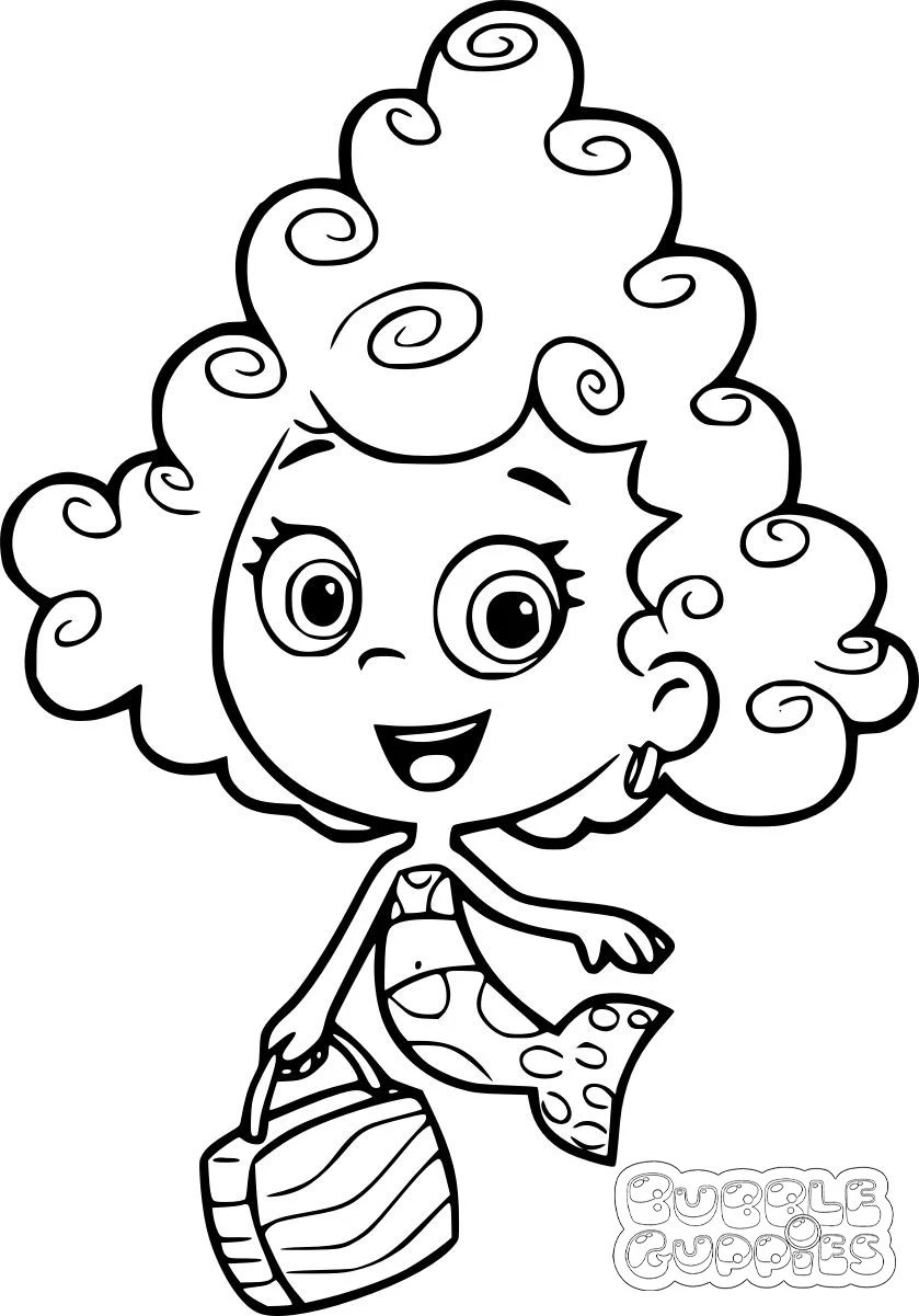 coloriage Bubble Guppies pour enfants a imprimer