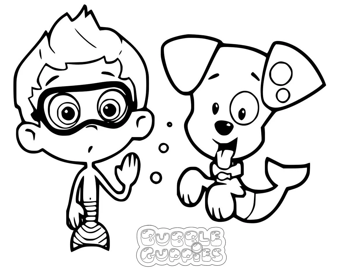 coloriage Bubble Guppies pour enfants