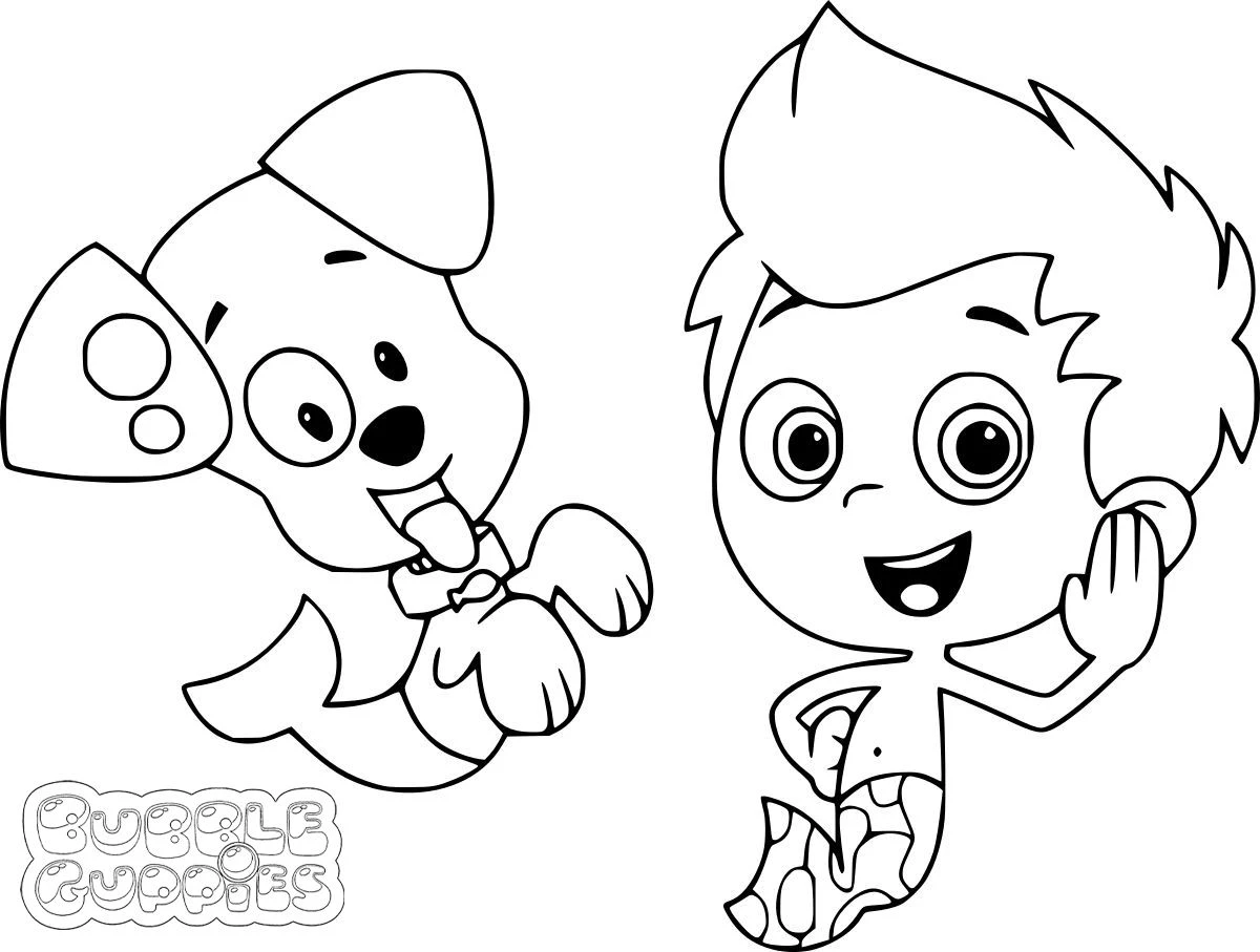 coloriage Bubble Guppies a imprimer gratuitement 2