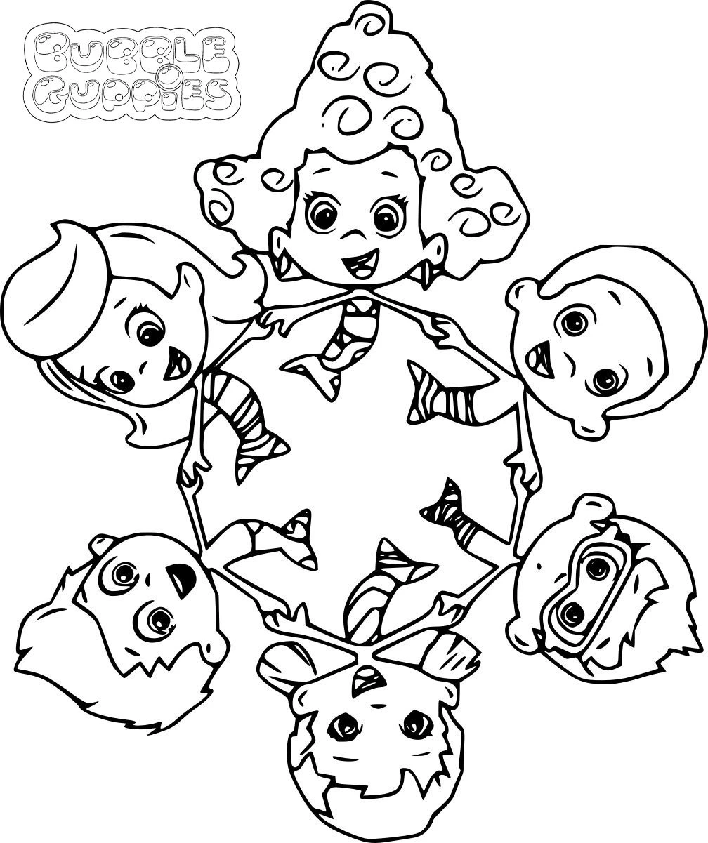 coloriage Bubble Guppies pour enfant a imprimer gratuit