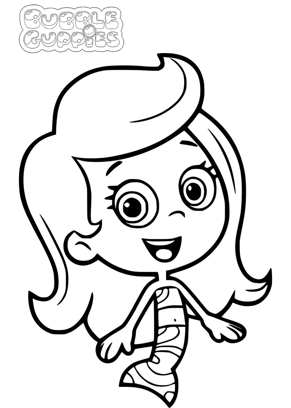 coloriage Bubble Guppies pour enfant de 10 ans