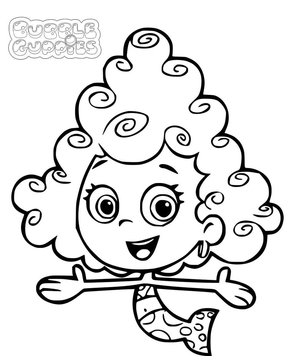 coloriage Bubble Guppies pour enfant de à imprimer