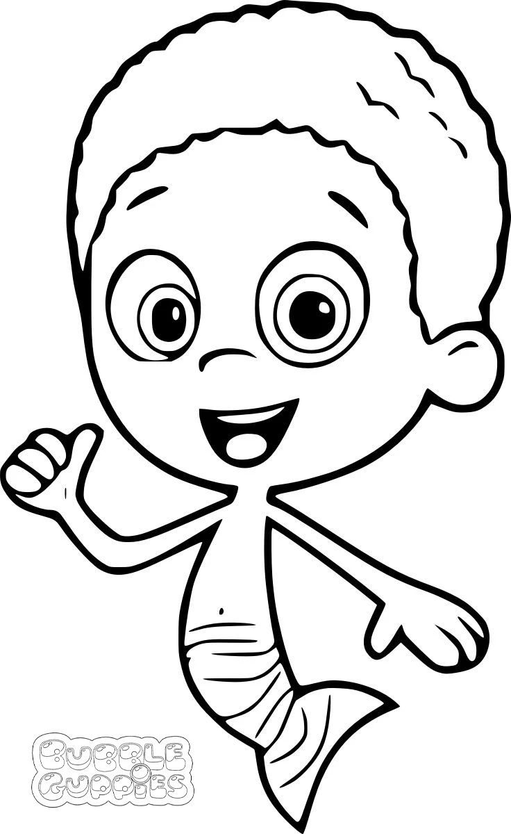 coloriage Bubble Guppies educatif pour enfant