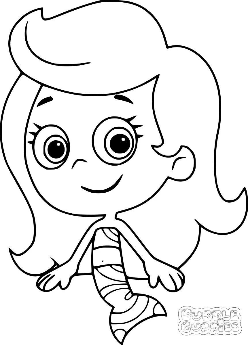 coloriage Bubble Guppies pour enfant de 2 ans