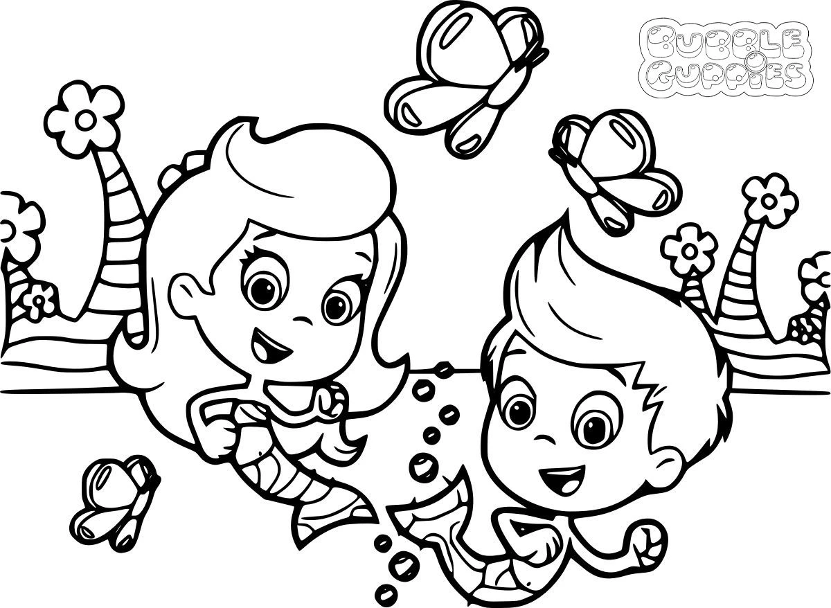 coloriage Bubble Guppies gratuit