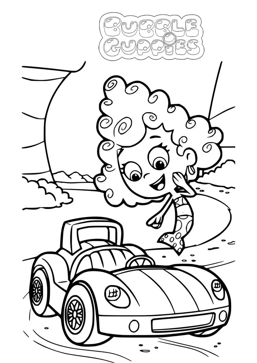 coloriage Bubble Guppies et apprentissage