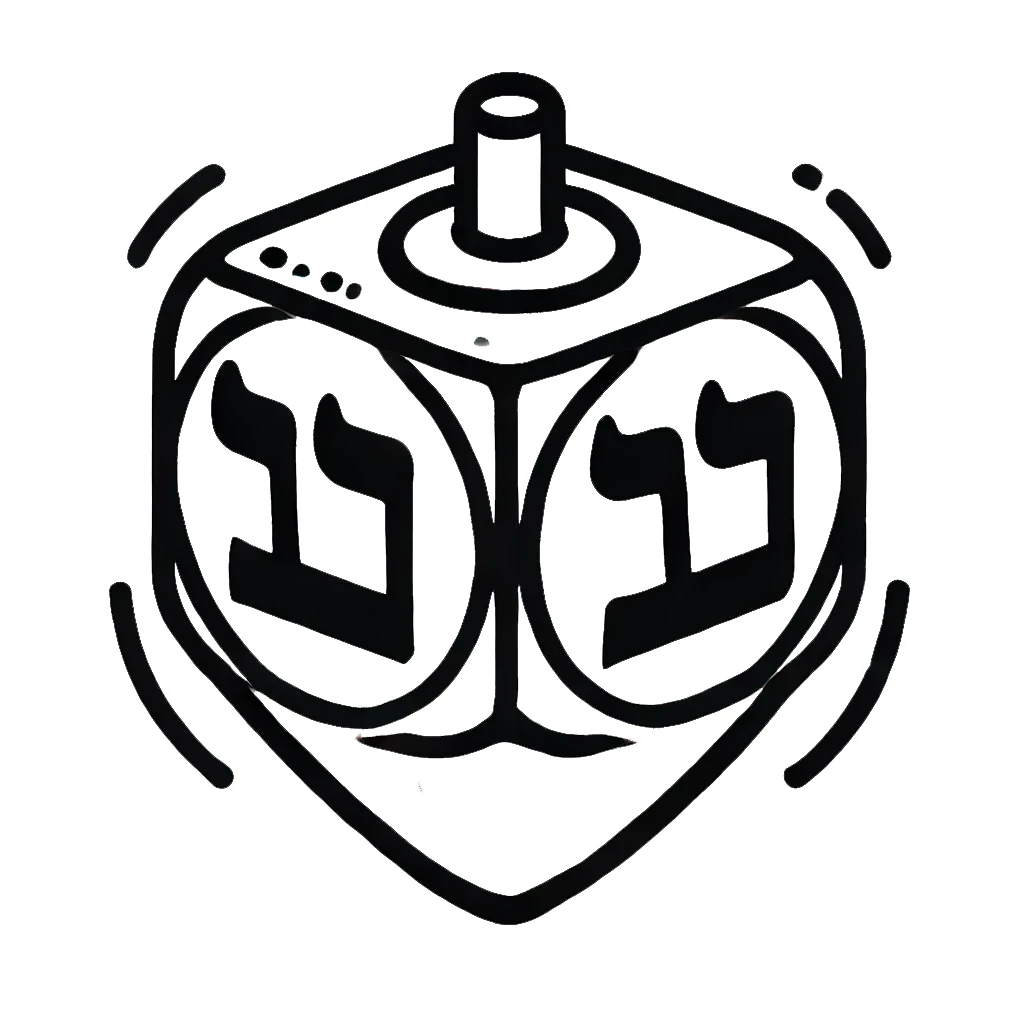 coloriage Dreidel à imprimer pdf